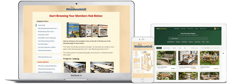 TedsWoodworking accessible on all devices